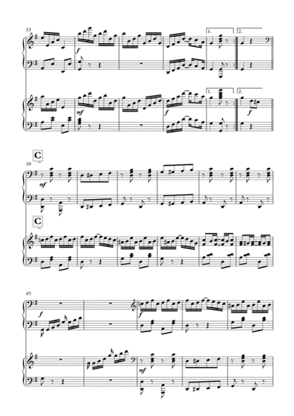 Black and White Rag, by Botsford, arranged for 2 pianos by Simon Peberdy image number null