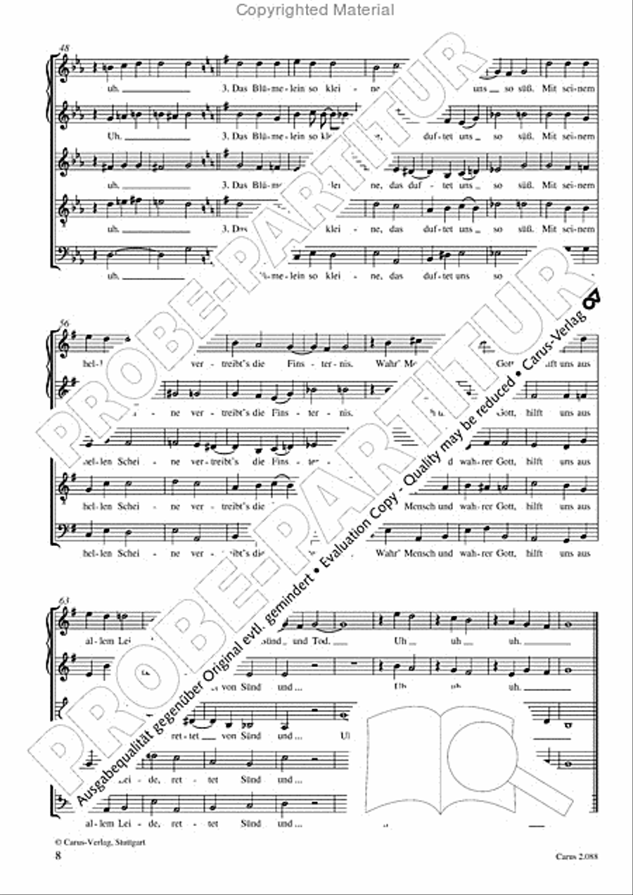 Calmus Christmas Carols Choir scores gallery preview page 9