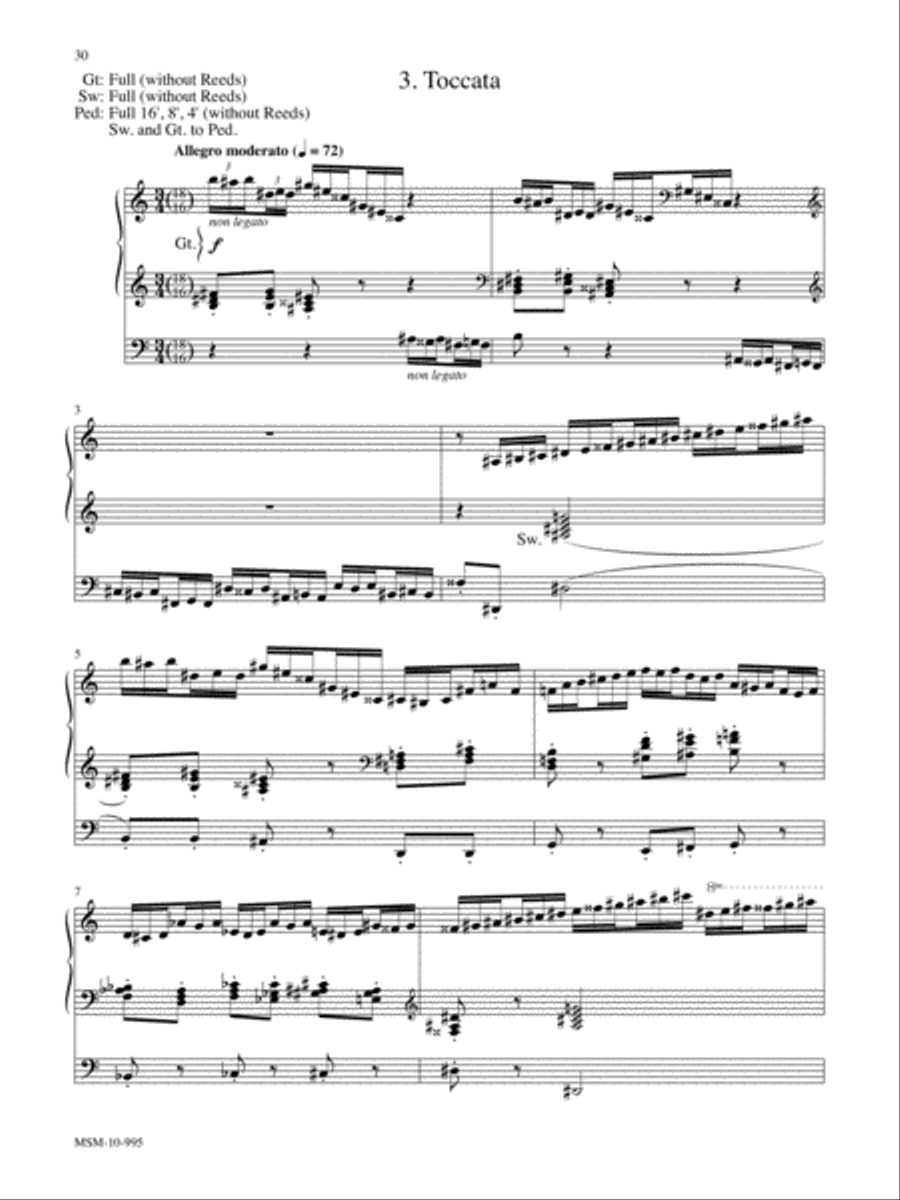 Marilyn Mason Music Library, Volume 6 Organ scores gallery preview page 11