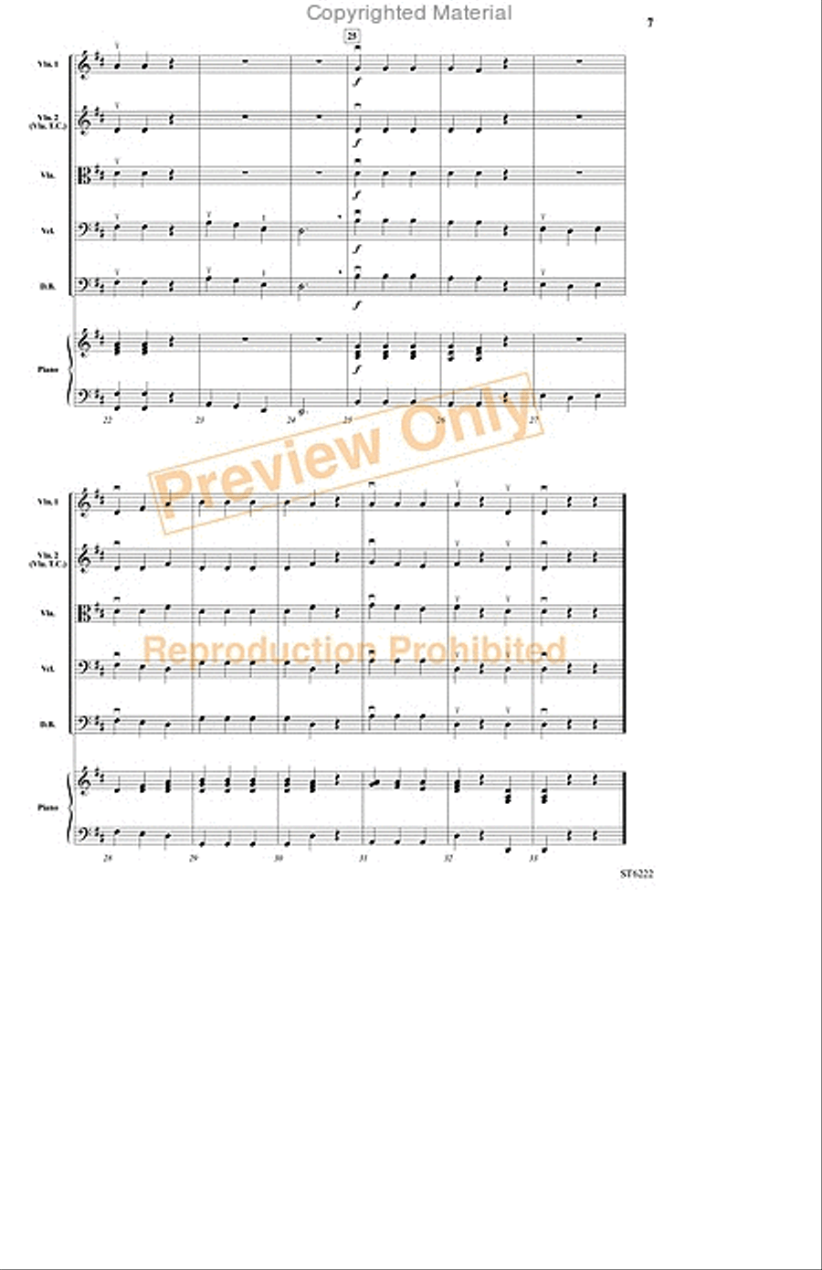 Two Winter Sketches String Orchestra scores gallery preview page 6