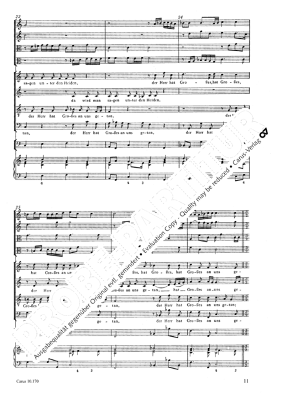 Wenn der Herr die Gefangenen 4-Part scores gallery preview page 12