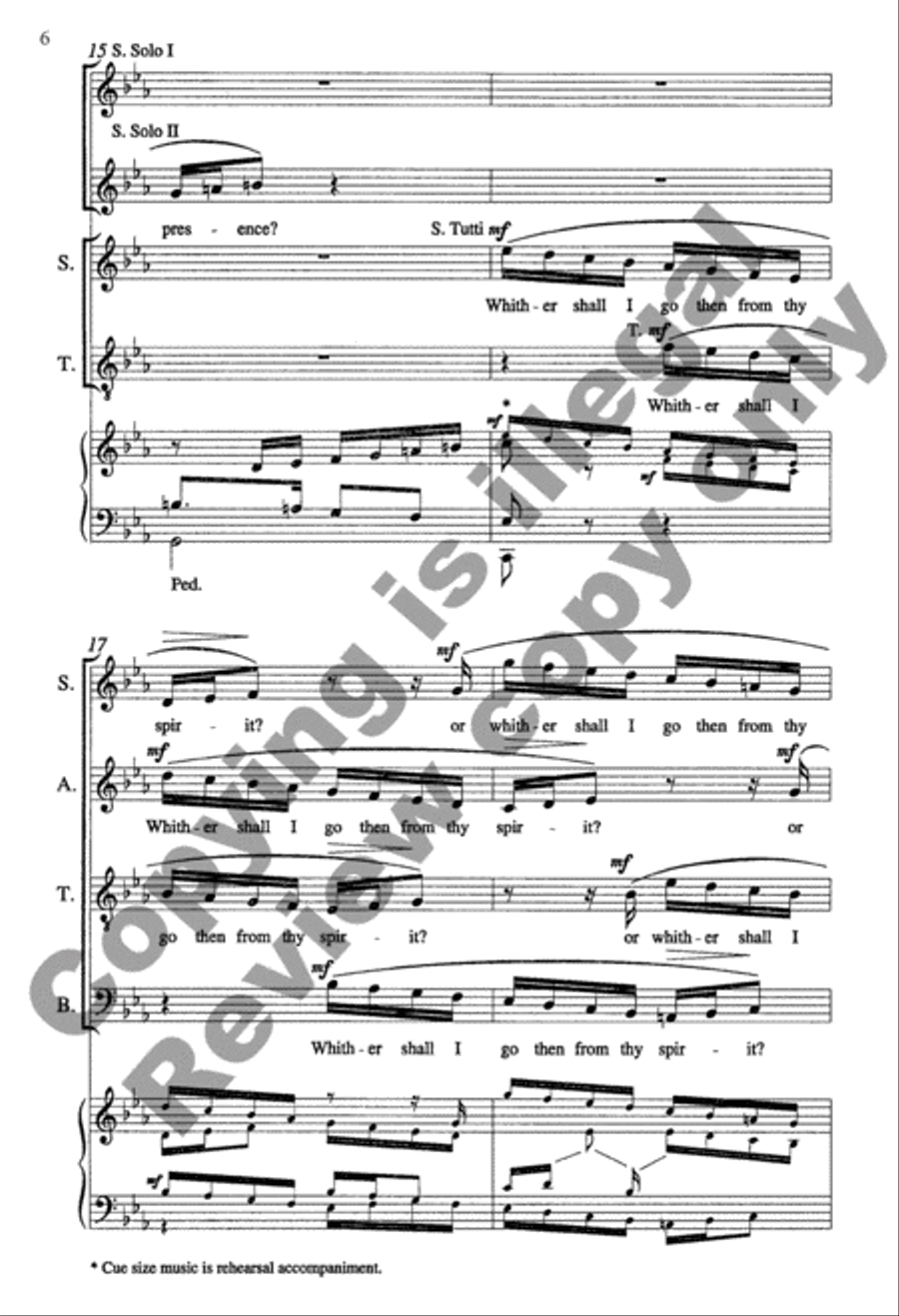 O Lord, Thou Hast Searched Me Out SSATB scores gallery preview page 6