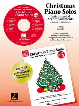 Book cover for Christmas Piano Solos - Level 5 - CD