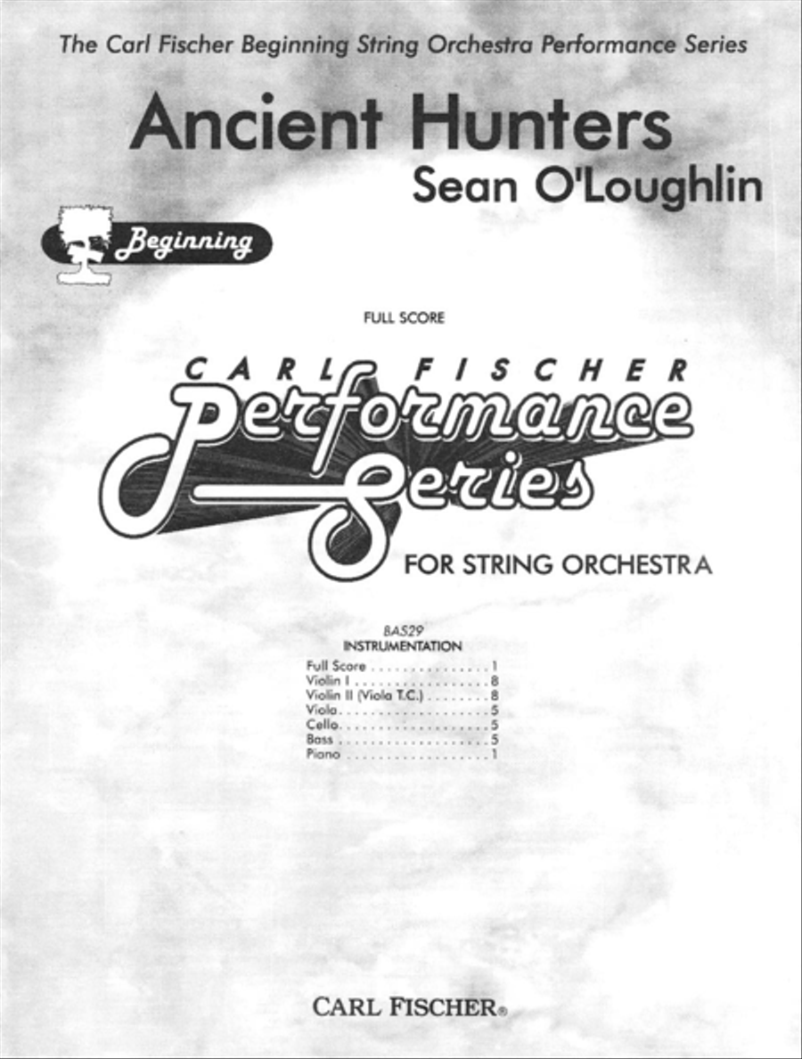 Ancient Hunters String Orchestra scores gallery preview page 1