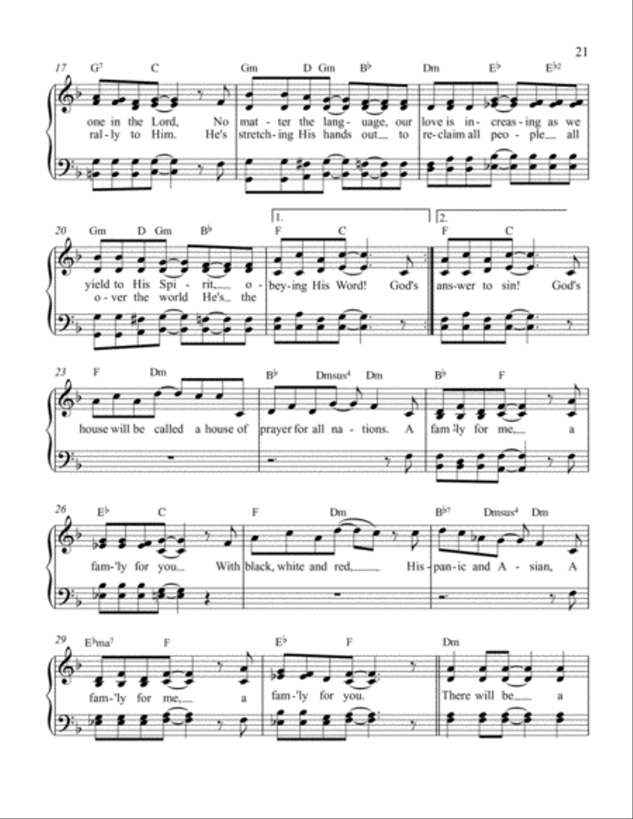 A Family for You Voice scores gallery preview page 2