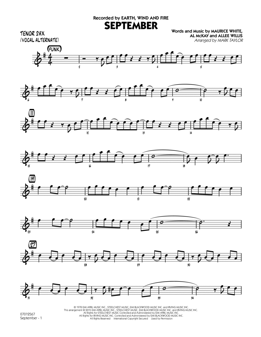 Tenor saxophone music 2025