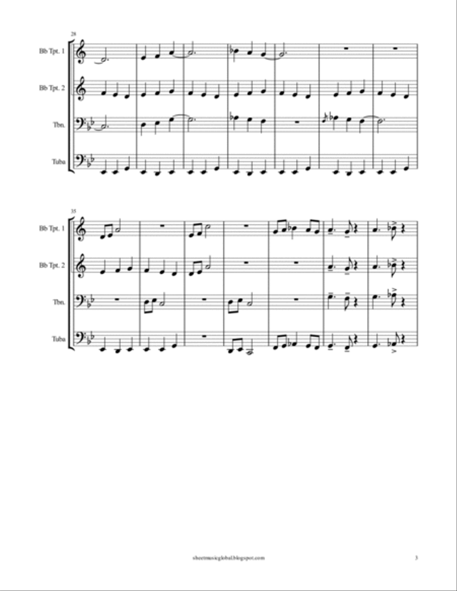Wolf Call Brass Ensemble scores gallery preview page 5