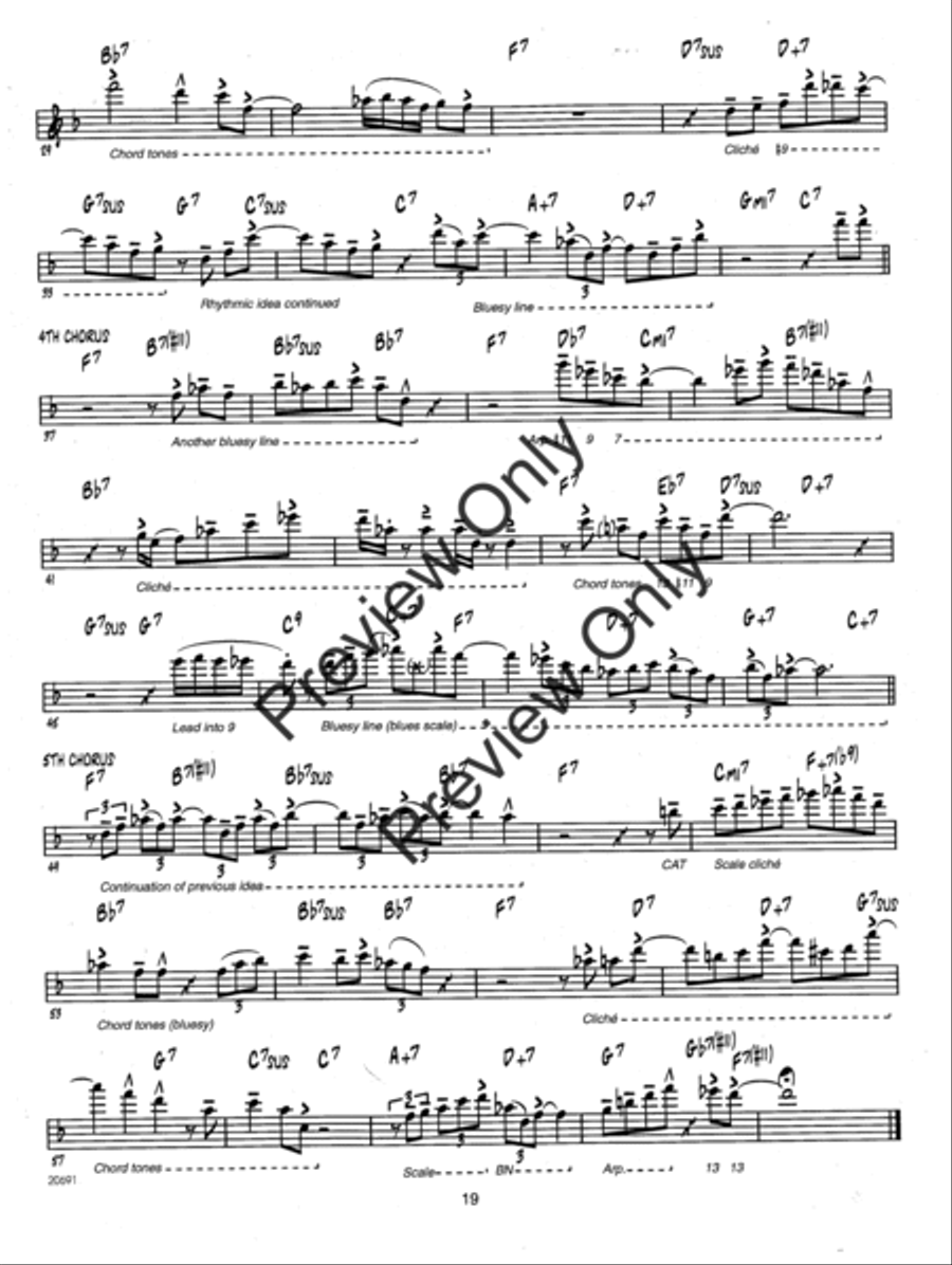 Effective Etudes For Jazz - Flute - Book with MP3 Downloads Jazz Ensemble scores gallery preview page 20