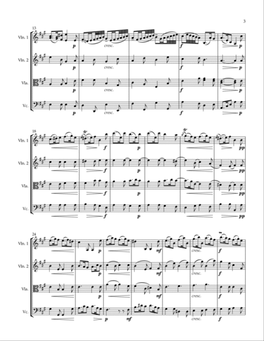 Siciliano Siciliano String Quartet scores gallery preview page 3