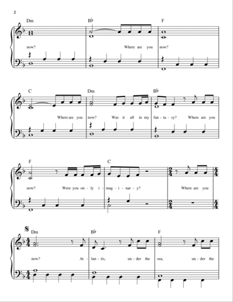 Faded Easy Piano scores gallery preview page 2