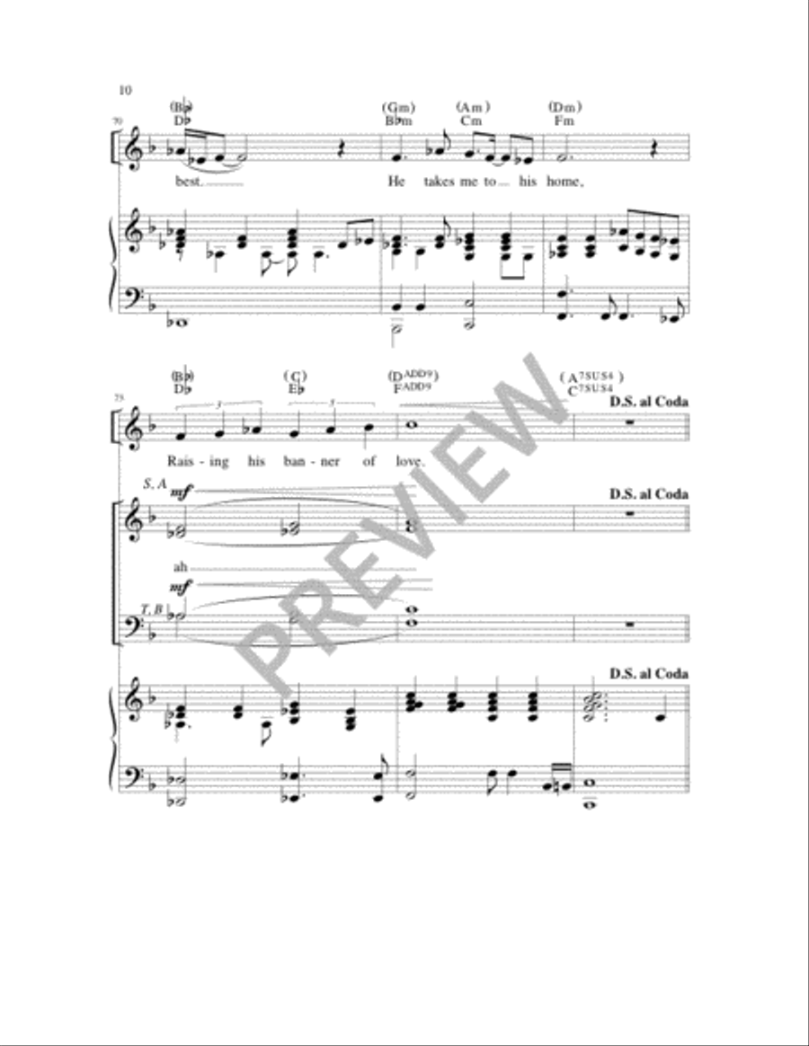 The Fire of Love 4-Part scores gallery preview page 10