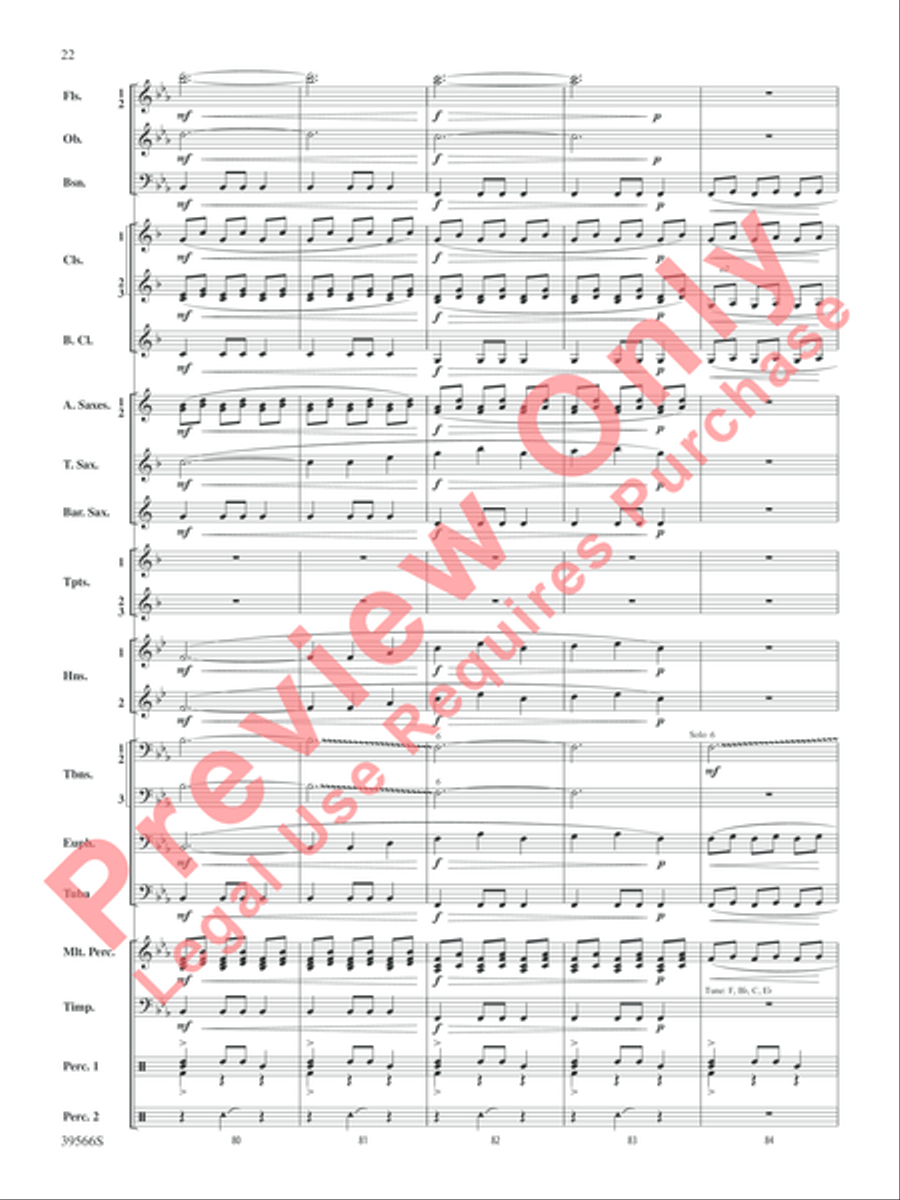 At the Movies with Danny Elfman Concert Band scores gallery preview page 23