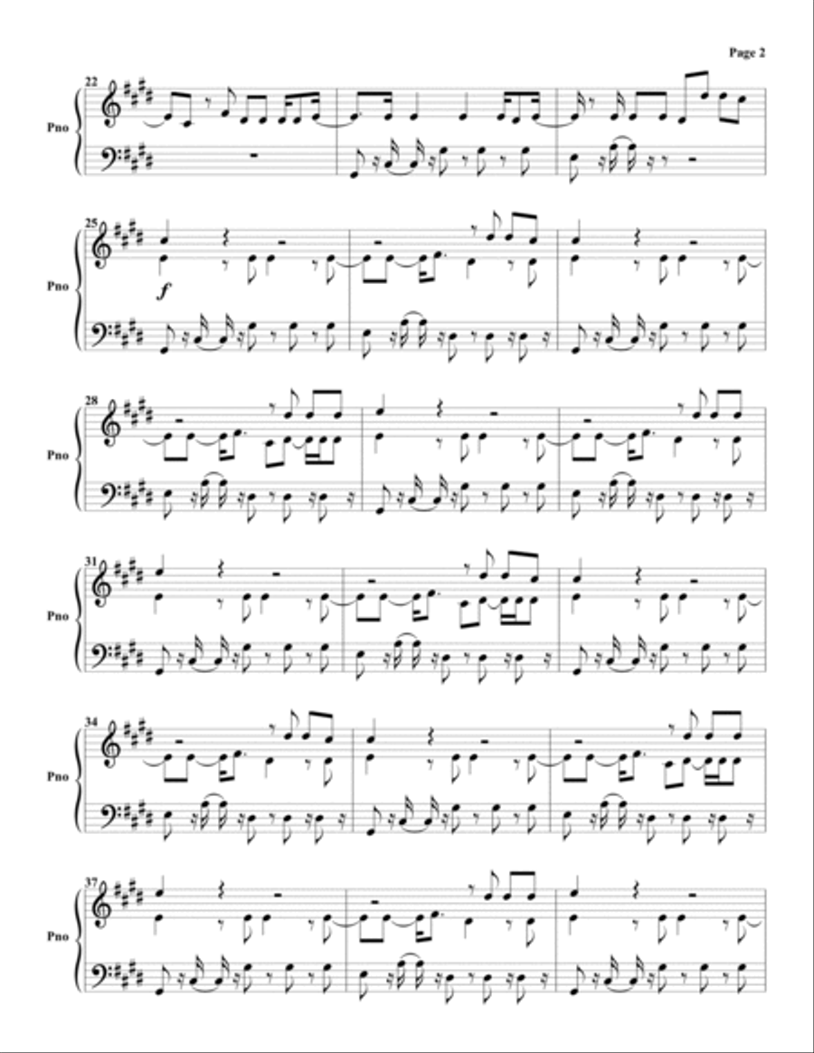 Alors On Danse Piano Solo scores gallery preview page 2