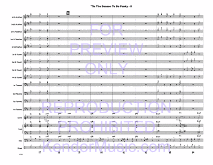 Tis The Season To Be Funky Jazz Ensemble scores gallery preview page 10