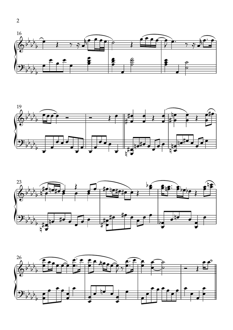 (Everything I Do) I Do It For You Piano Solo scores gallery preview page 2
