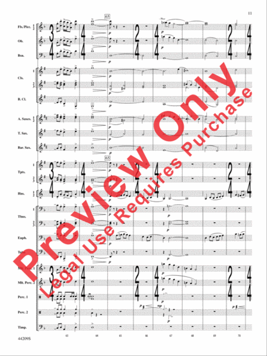 Gaudete Concert Band scores gallery preview page 12