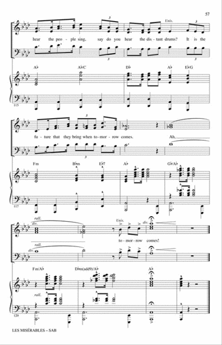 Les Misérables 3-Part scores gallery preview page 8