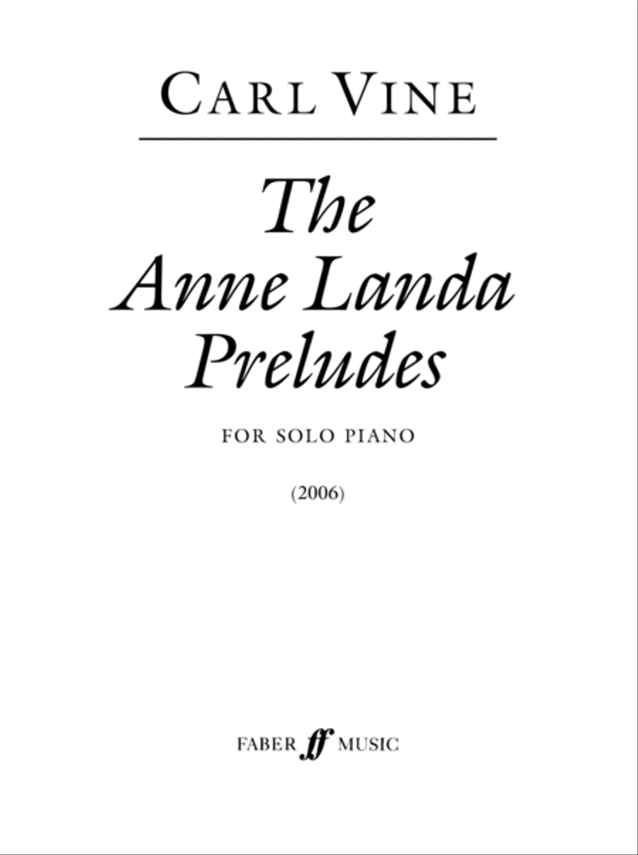 The Anne Landa Preludes The Anne Landa Preludes Piano Solo scores gallery preview page 2