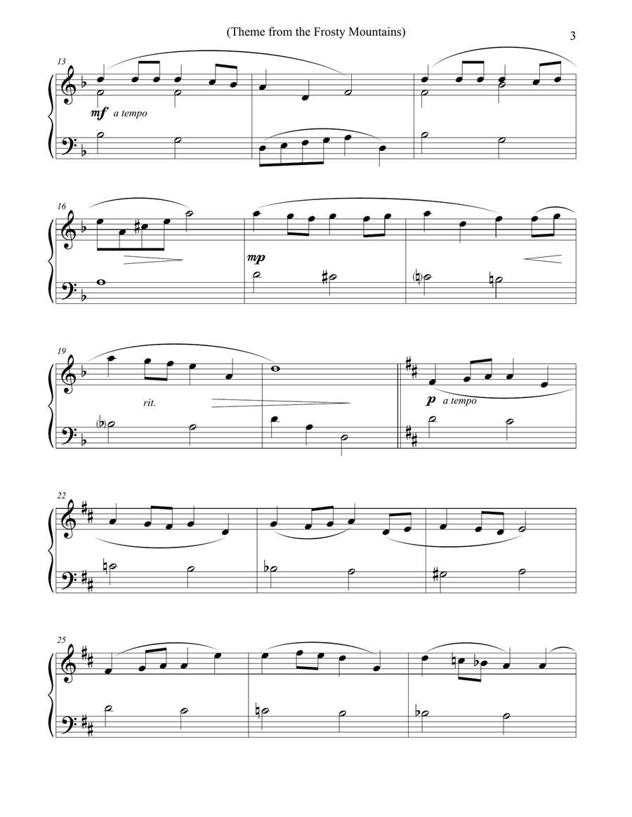 Winter Piano (original piano solos) Piano Solo scores gallery preview page 5