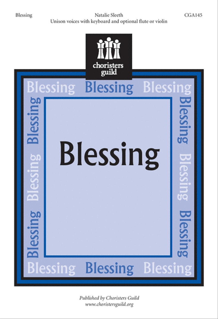 Blessing Blessing Unison Choir scores gallery preview page 1