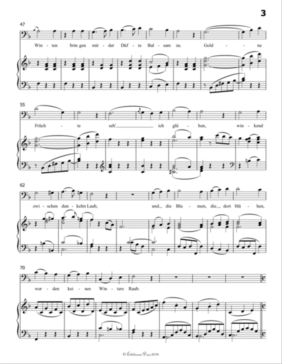 Sehnsucht, by Schubert, D.52, in F Major Voice scores gallery preview page 5