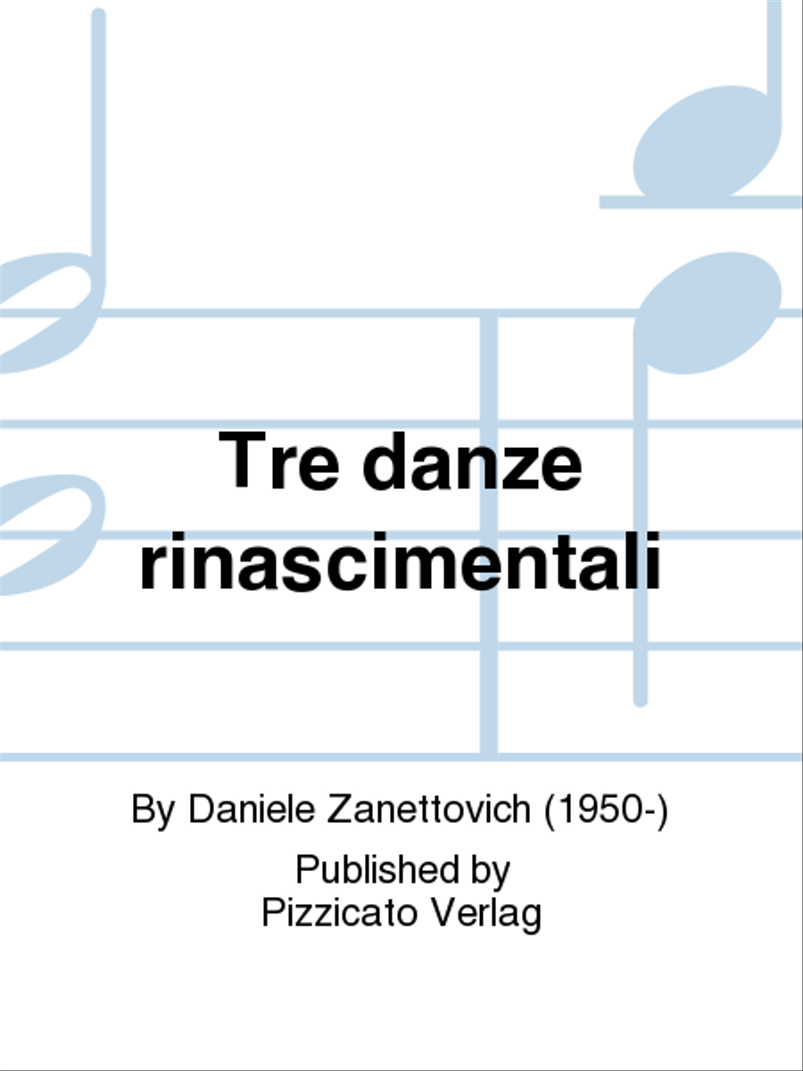 Tre danze rinascimentali Set of Parts scores gallery preview page 1