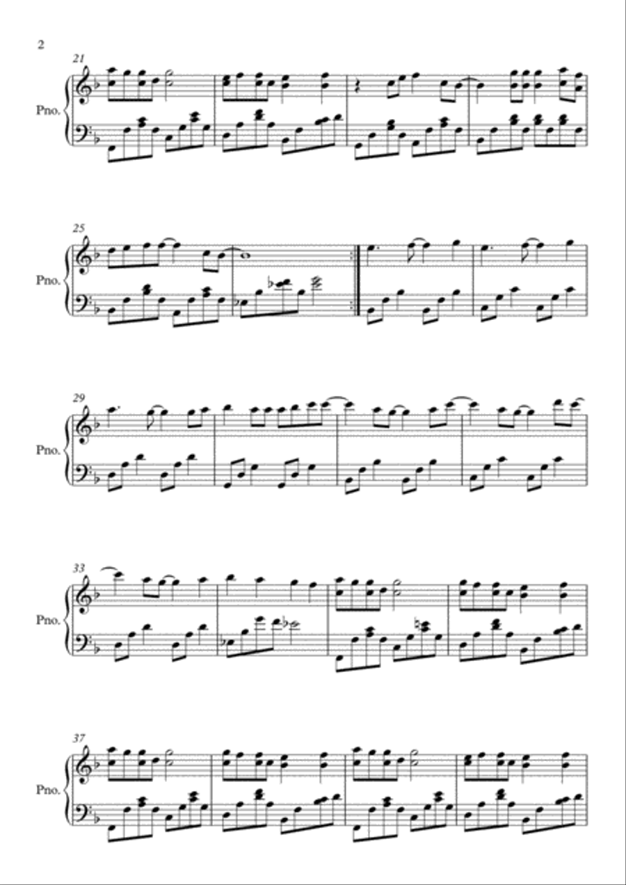 Take A Bow Piano Solo scores gallery preview page 2