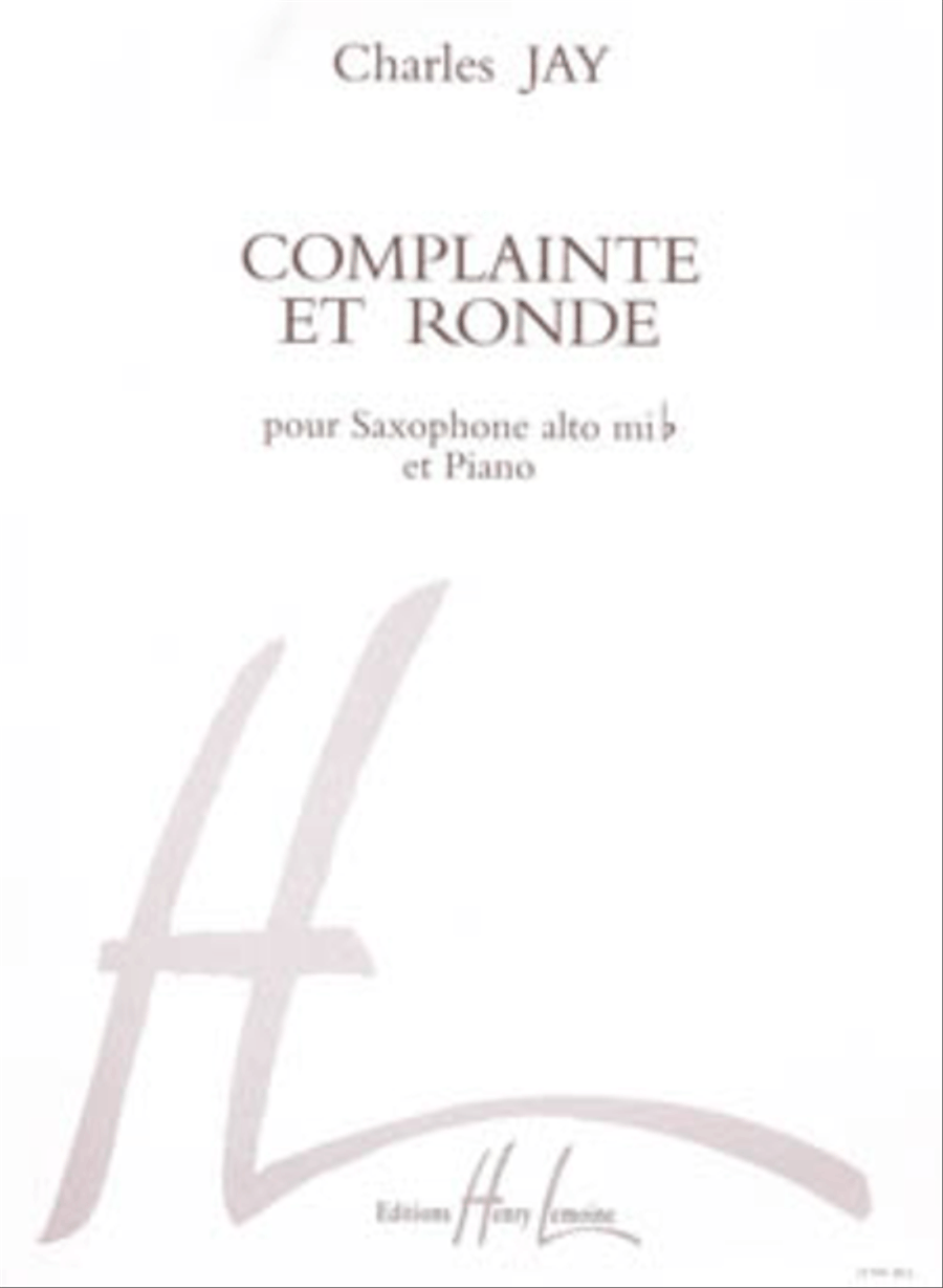 Complainte et Ronde Complainte et Ronde Piano Accompaniment scores gallery preview page 1