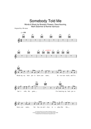 Book cover for Somebody Told Me