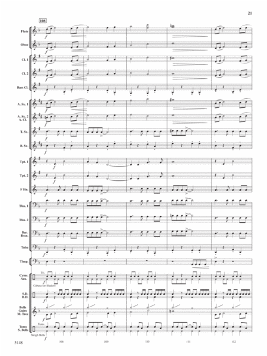 Fire Dance Concert Band scores gallery preview page 20