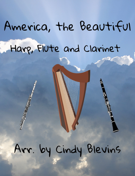 America, the Beautiful, Harp, Flute, and Clarinet image number null