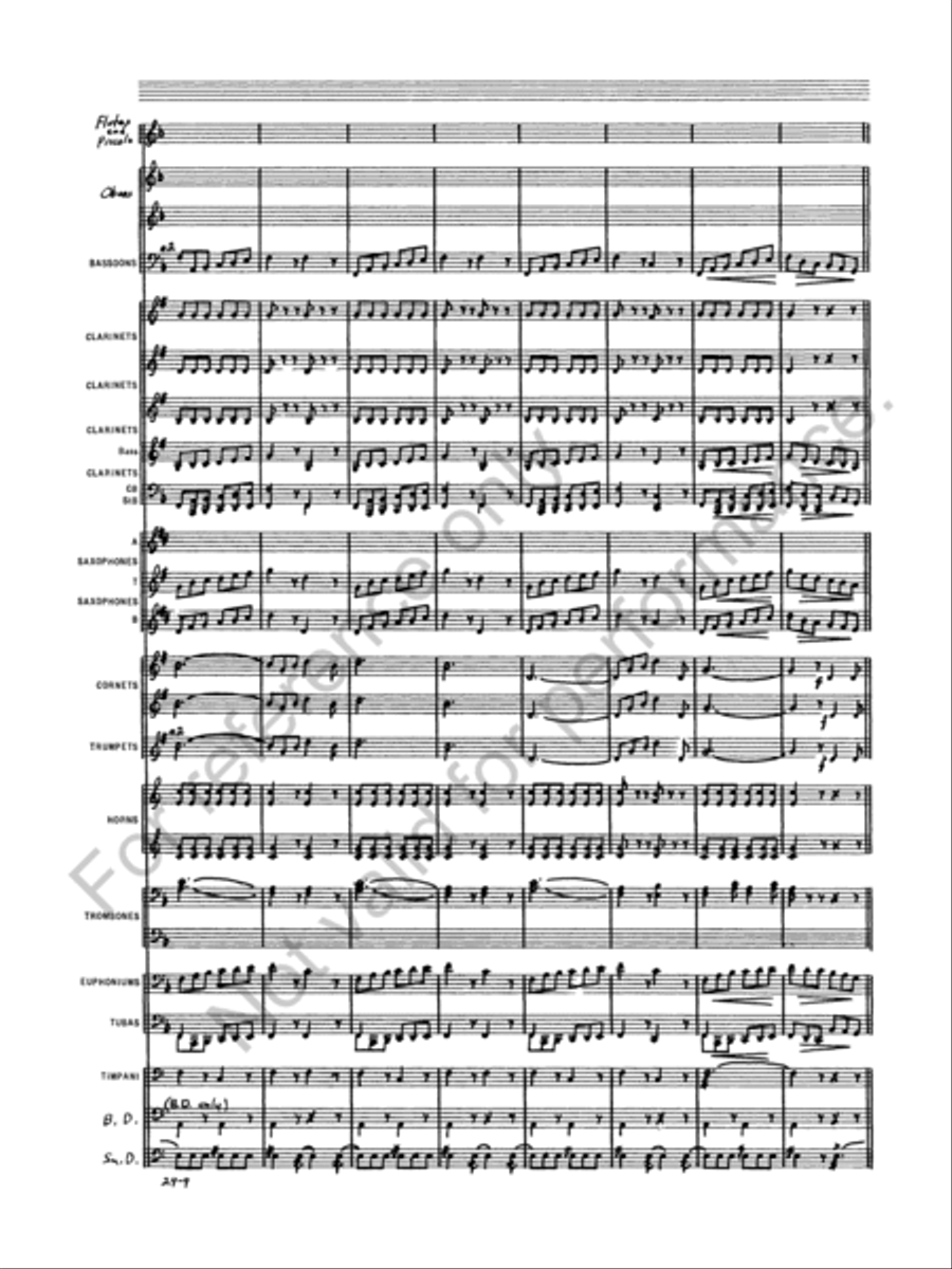 Semper Fidelis Concert Band scores gallery preview page 11