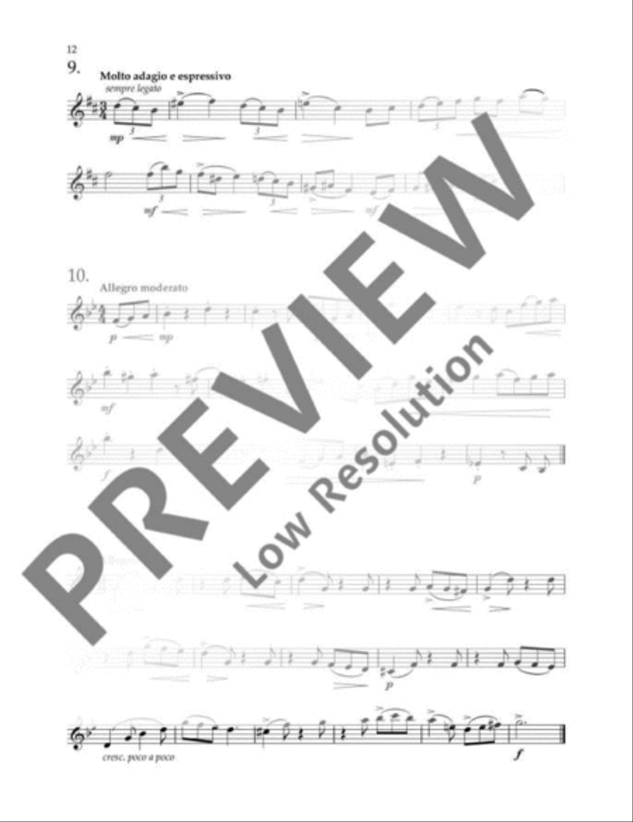 Clarinet Sight-Reading 2 Clarinet Solo scores gallery preview page 13
