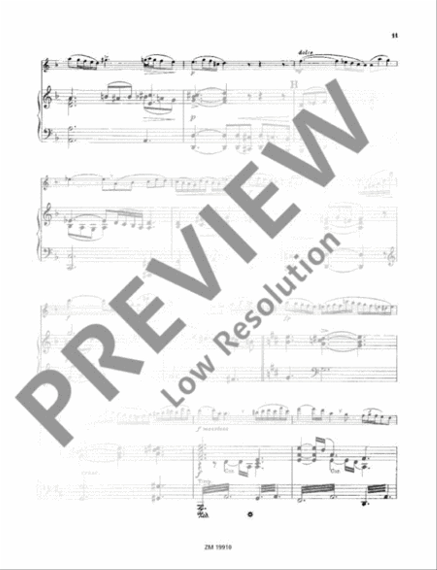 Ballade Flute Solo scores gallery preview page 12