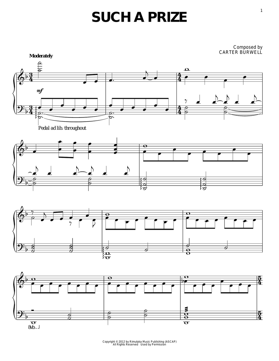 Such A Price Piano Solo scores gallery preview page 1