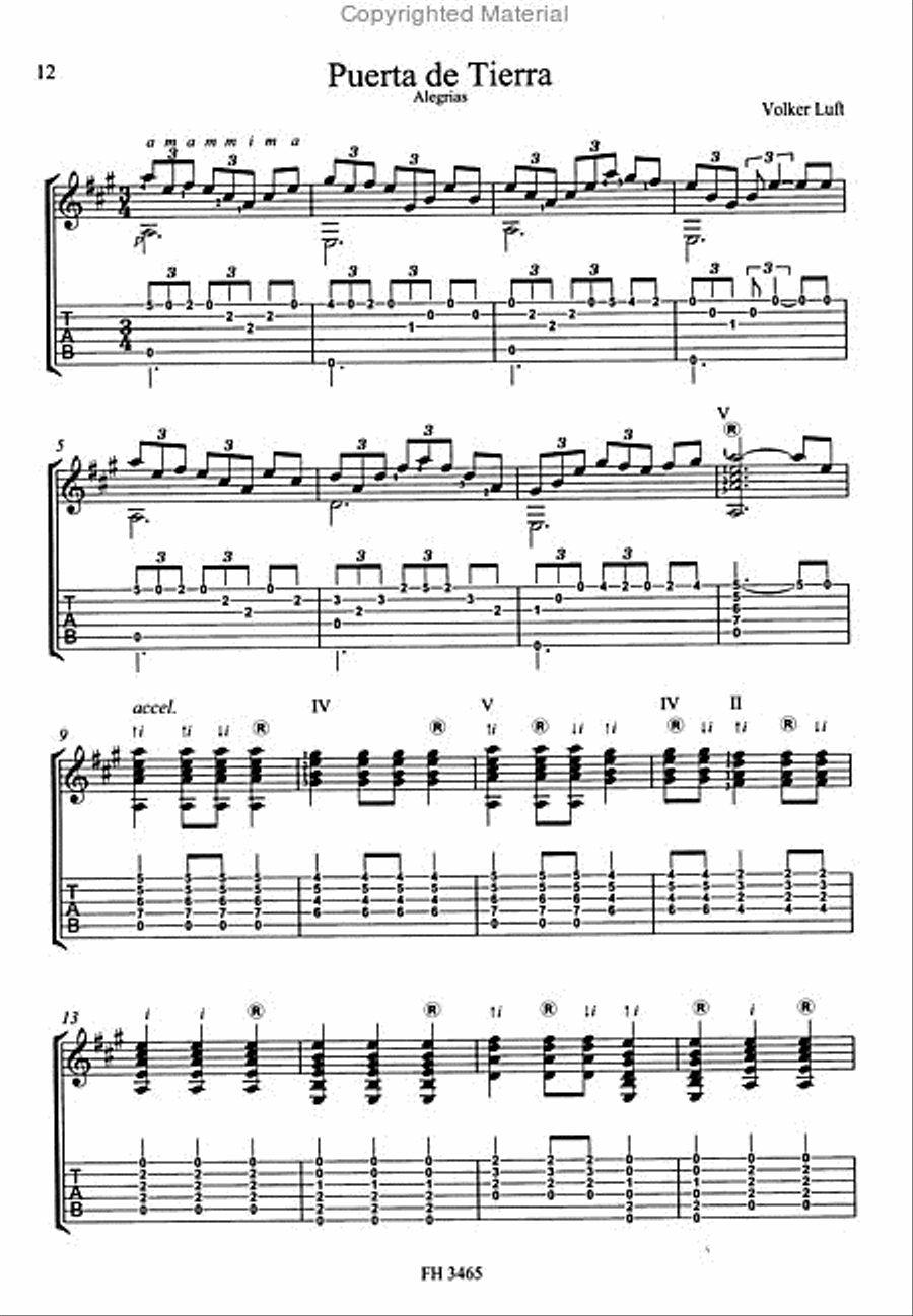 Al Andalus Al Andalus Guitar Tablature scores gallery preview page 2
