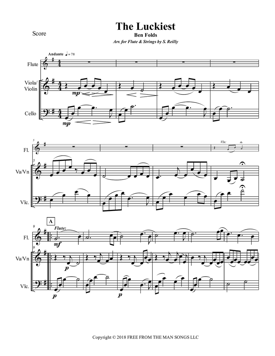 The Luckiest Small Ensemble scores gallery preview page 1