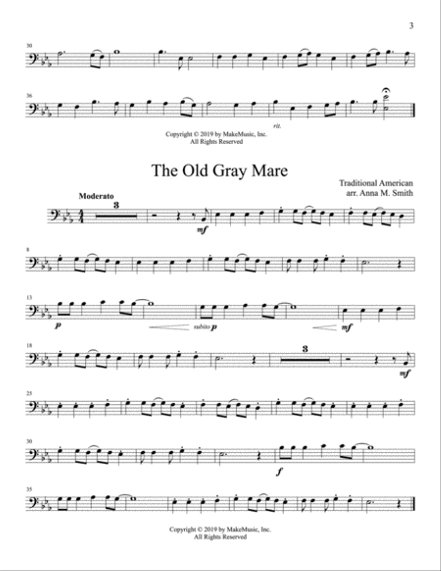 The Beginning Bassoon Soloist Small Ensemble scores gallery preview page 3