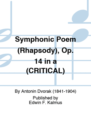 Symphonic Poem (Rhapsody), Op. 14 in a (CRITICAL)