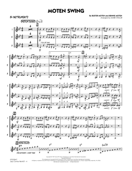 Jazz Combo Pak #37 (Count Basie) - Bb Instruments