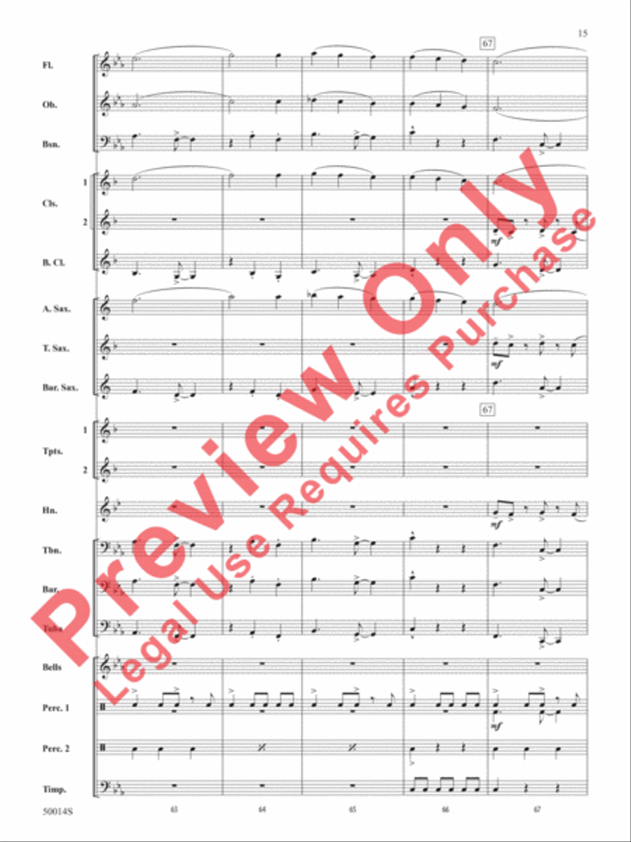 Release the Kraken! Release the Kraken! Concert Band scores gallery preview page 16