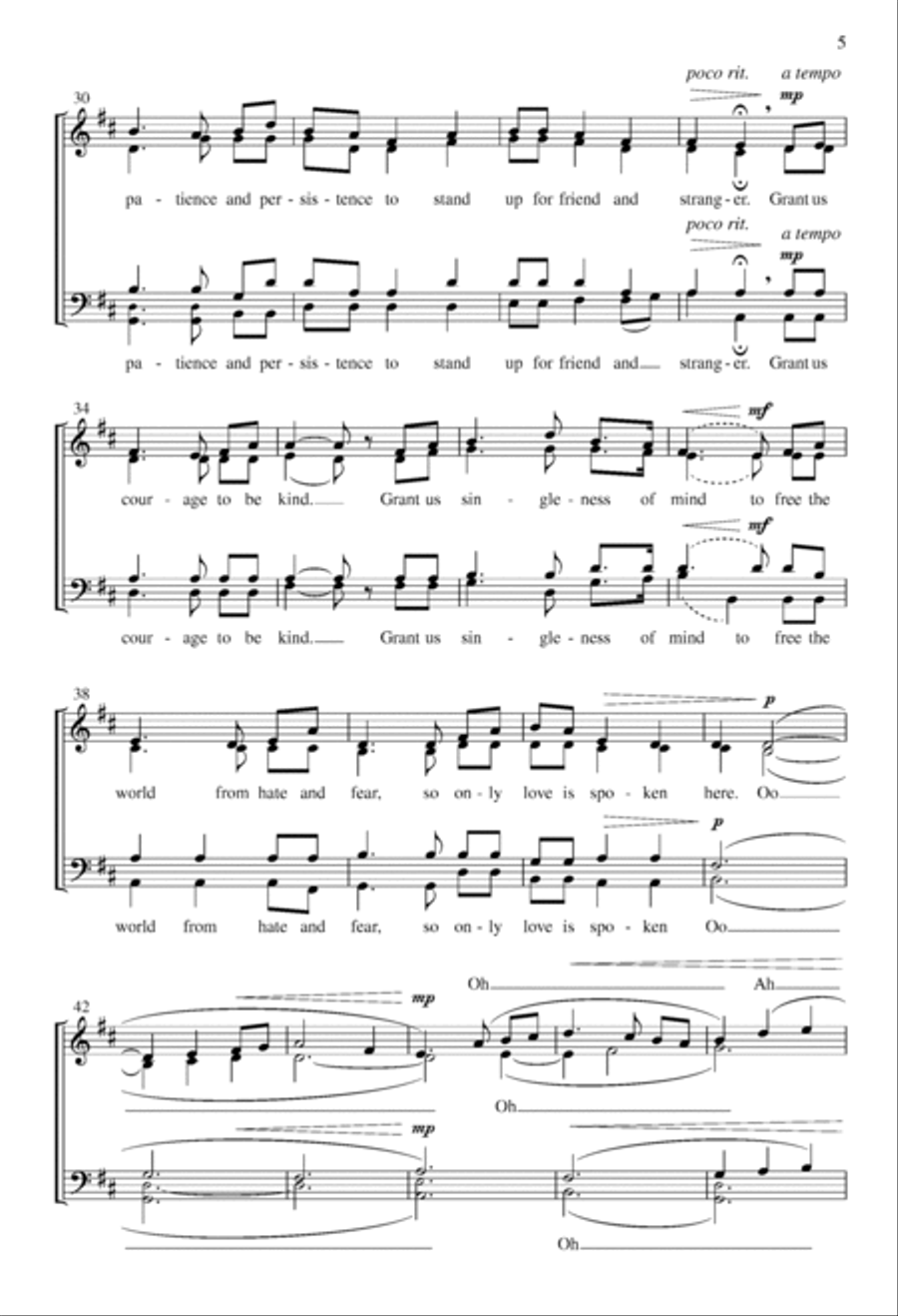 Until Love Is Spoken Until Love Is Spoken 4-Part scores gallery preview page 4