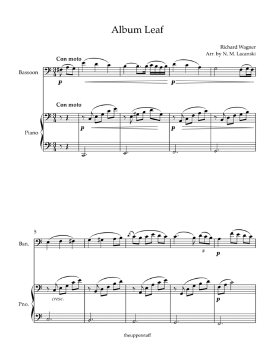 Album Leaf Album Leaf Bassoon scores gallery preview page 2