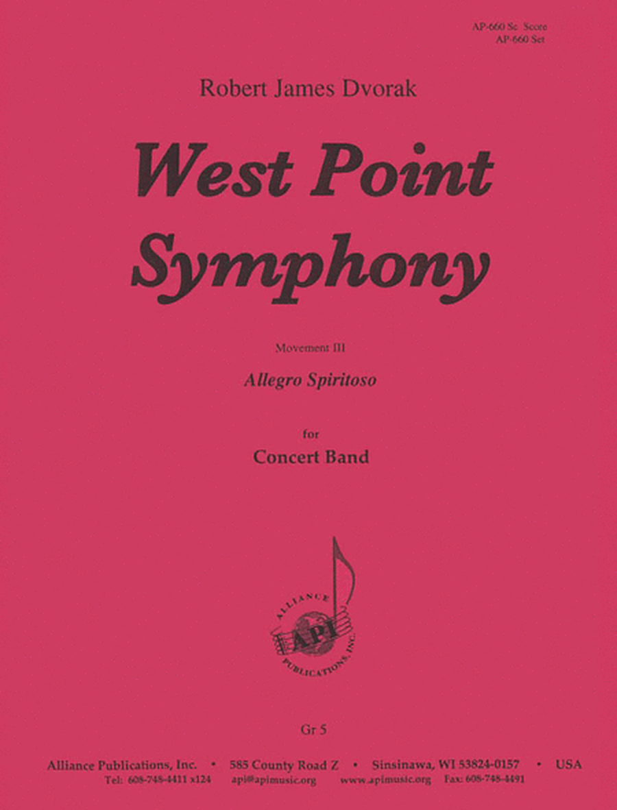 West Point Symphony, Mvt Iii - Band Set