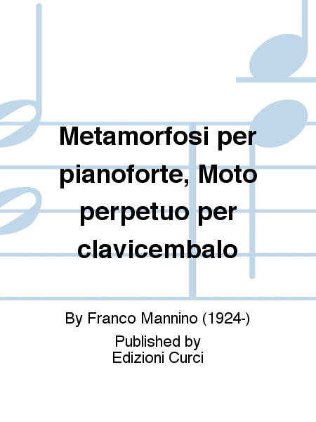 Metamorfosi per pianoforte, Moto perpetuo per clavicembalo