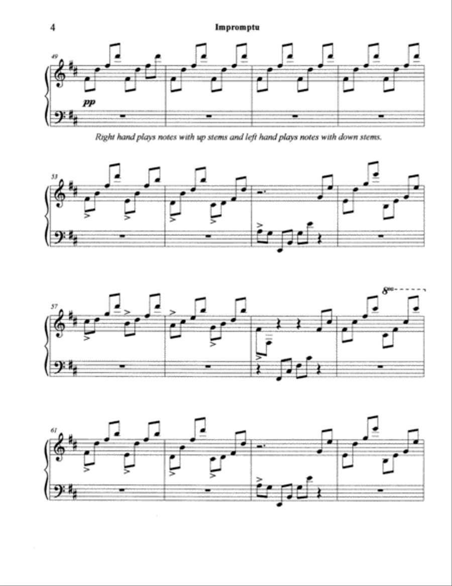 Impromptu in B Minor Impromptu in B Minor Piano Solo scores gallery preview page 4