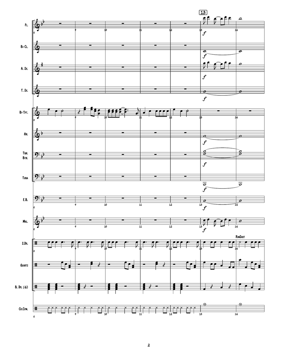 Song Of The South Marching Band scores gallery preview page 3