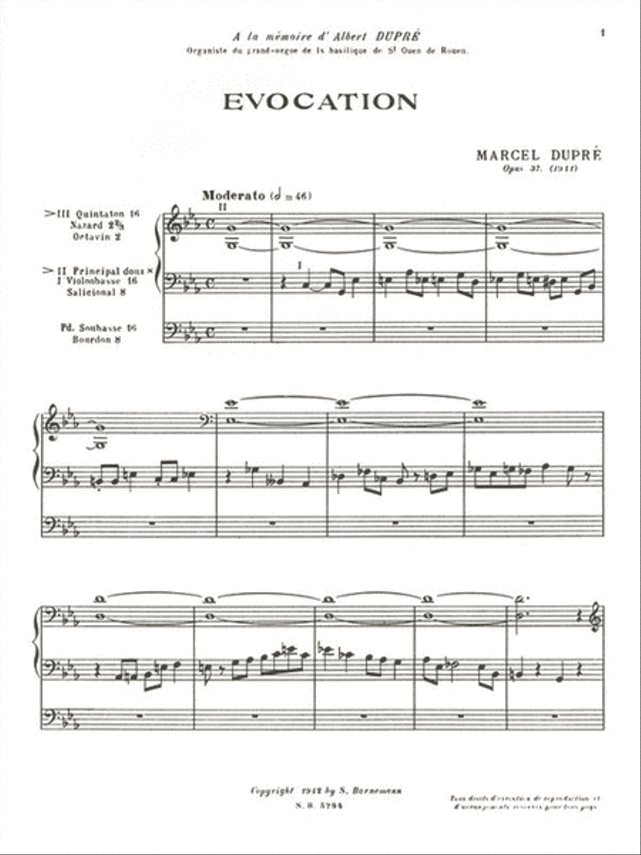 Evocation, Op. 37 Evocation, Op. 37 Organ scores gallery preview page 2