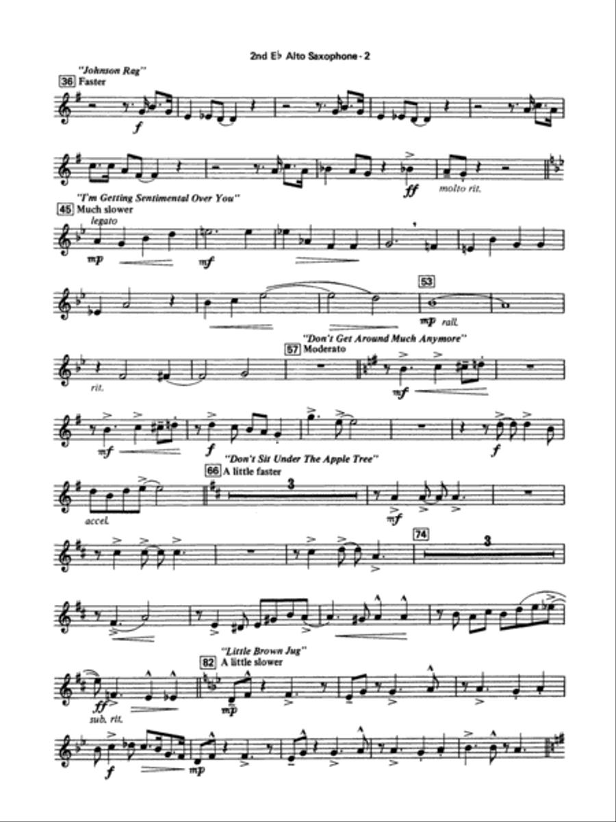 Big Band Spectacular: 2nd E-flat Alto Saxophone Concert Band scores gallery preview page 2