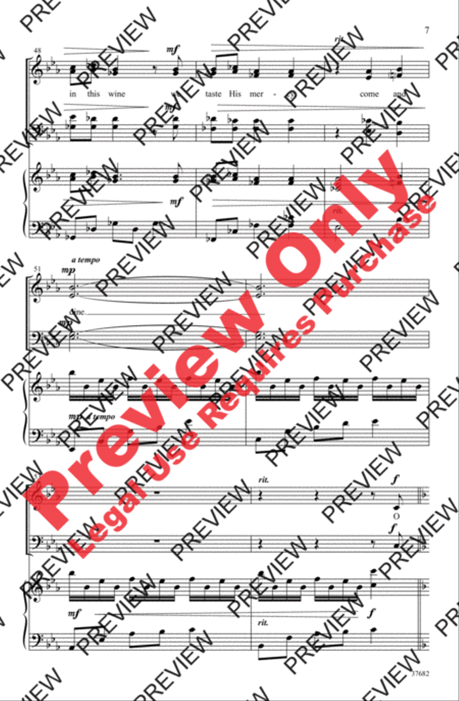 Come and Dine Come and Dine 4-Part scores gallery preview page 7